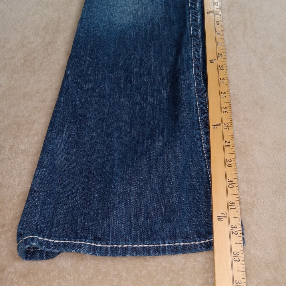 BKE Jake Straight Denim Jeans Men's 34LX33 Blue Distressed - Picture 7 of 15